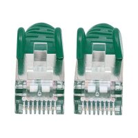 INTELLINET Network Cable, Cat7 Raw Cable, Cat6A Modular plugs, CU, S/FTP, LSOH, 5 m, Green